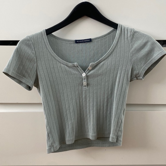 Brandy Melville sage green top! - Picture 1 of 2